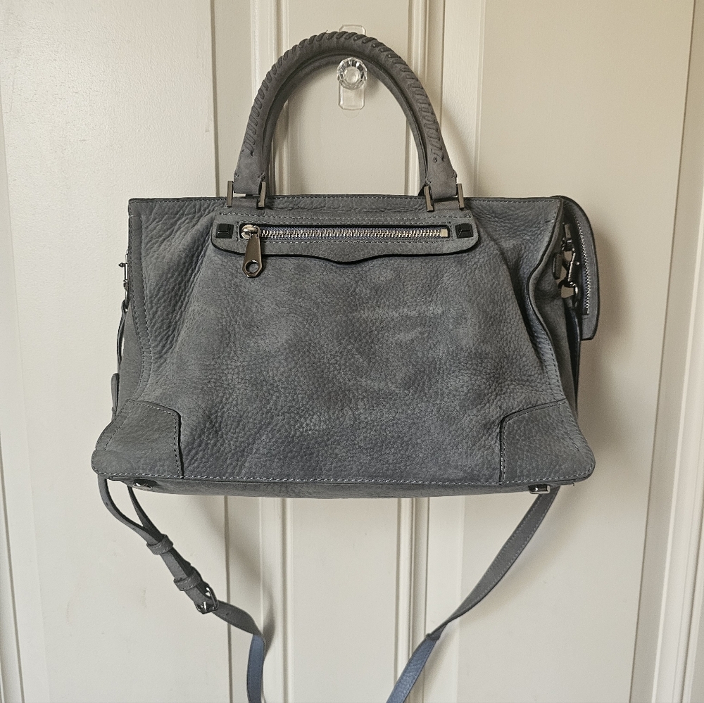 Rebecca MINKOFF SMOKEY BLUE/GRAY SUEDE LEATHER 🌿